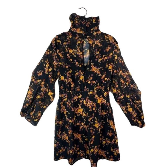 C/Meo Collective Ink Botanic Heart Breaker Boho Mini Dress Size 4 NWT - Picture 5 of 14